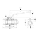 2 Way Female Ball Tap 3/8"BSP - AMAIreland - 