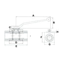 2 Way Male Ball Tap - M14x1.5