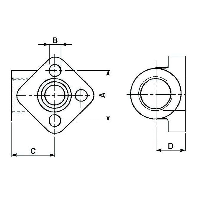 3 Hole Steel Elbow - To Suit Group 2 Pumps - 40mm - AMAIreland - 