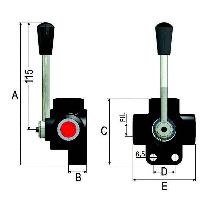 3 Way Flow Divertor 1/2"BSP - AMAIreland - 
