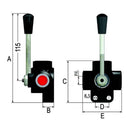 4 Way Flow Divertor - 3/8" BSP