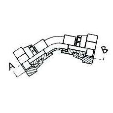 45° Swept Female Elbow - 1/4" - AMAIreland - 