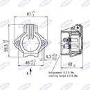 4 Pin Socket - 6/12V - AMAIreland - 