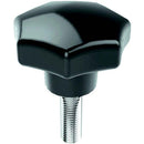 6 Sided Knob with Male Thread - M6