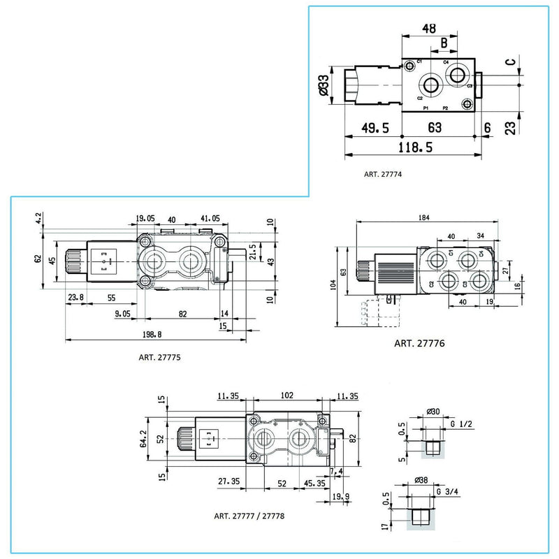 6 Way Electric Flow Selector 3/4"BSP - AMAIreland - 