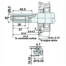 6.5HP Engine - 4 Stroke - Horizontal Shaft - Manual Start - AMAIreland - 