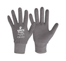 Gloves - Elasticated with Polyurethane Palm Coating - L