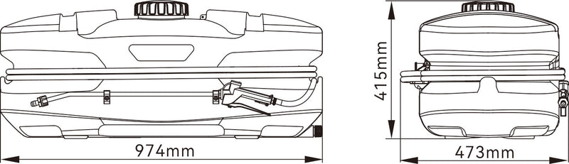 Quad Sprayer - 100 Litre - 12V