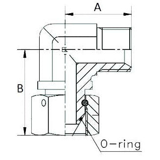 90° Compact BSP Elbow Male / Female - 3/4" - AMAIreland - 