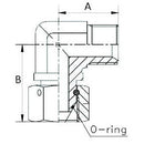 90° Compact - BSP - Elbow Male / Female - 3/4"