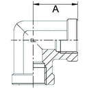 90° Compact Female Fixed Elbow - 3/8"