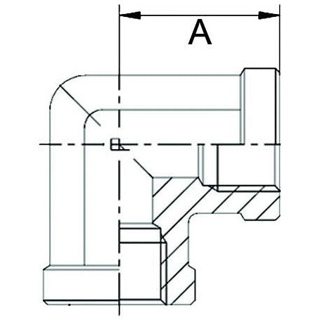 90° Compact Female Fixed Elbow - 3/8" - AMAIreland - 