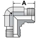 90° Compact Male Fixed Elbow - 1/4"