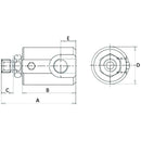 90° Revolving Coupling - BSP - 1/2"