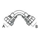 90° Swept Female Elbow - 3/8"