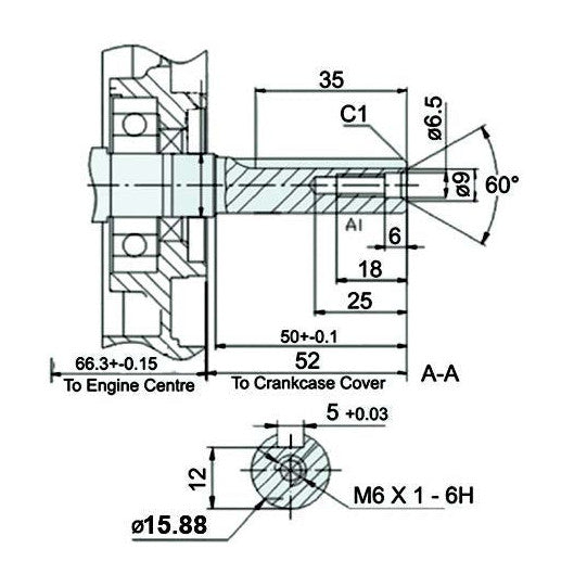 97cc Engine - 4 Stroke - Horizontal Shaft - Manual Start - AMAIreland - 