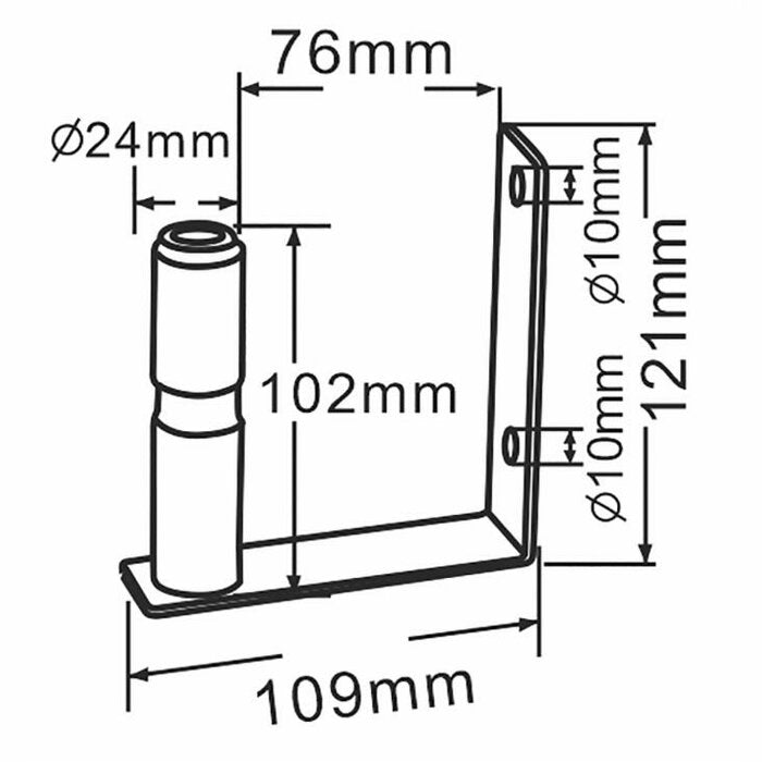 Beacon Pole - L Shaped Bracket - AMAIreland - 