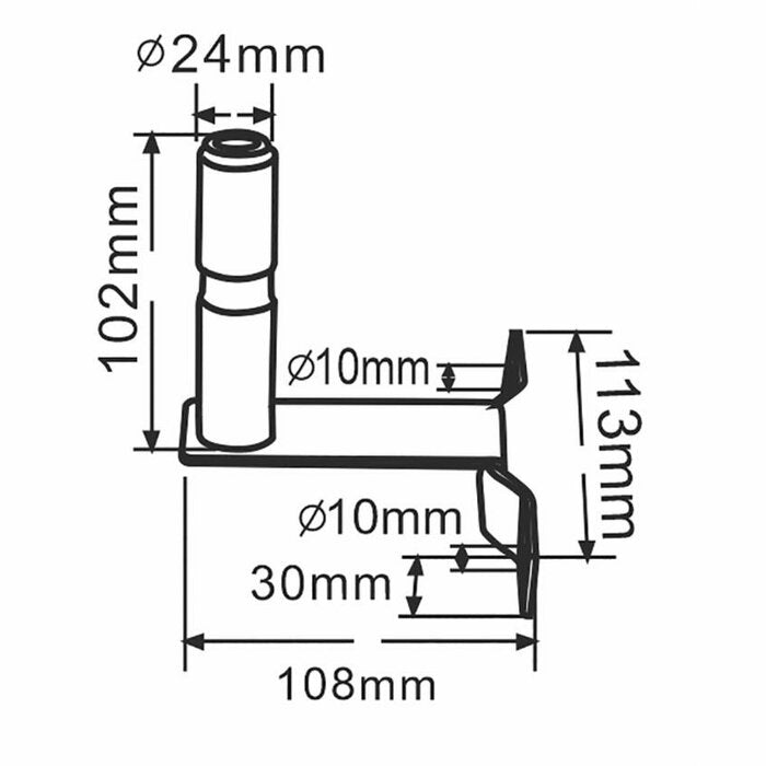 Beacon Pole - Retractable Bracket - AMAIreland - 