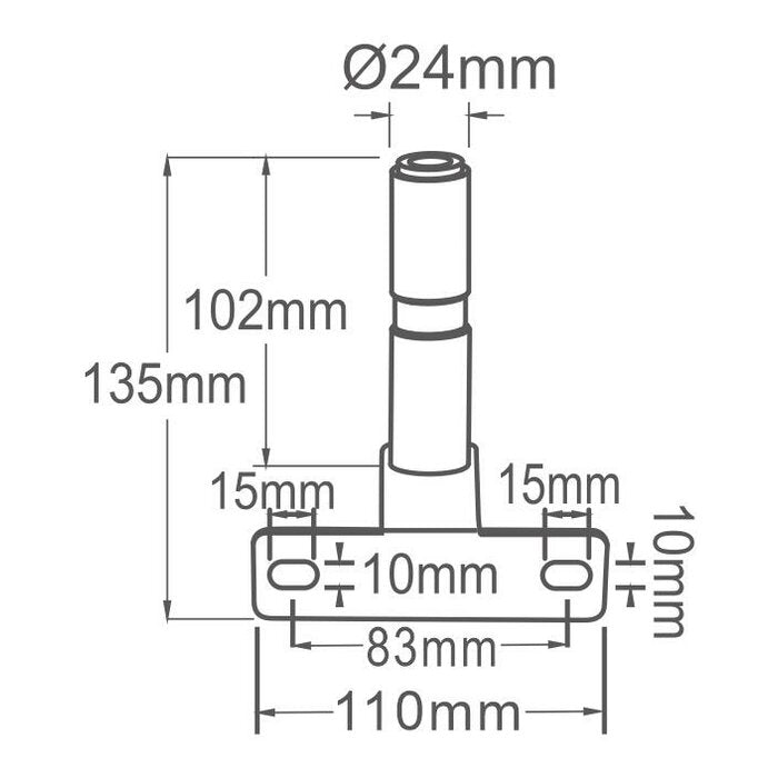 Beacon Pole - Side Bracket - AMAIreland - 