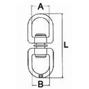 Cast Iron Chain Swivel - 13MM x 13MM