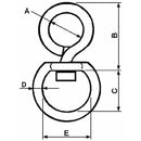 Chain Swivel - Galvanised - Thickness 6MM