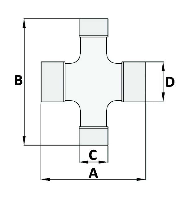 Cross Units for Wide Angle Shaft - CAT 8 - AMAIreland - 