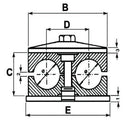 Double Hose Clamp - Ø: 15MM