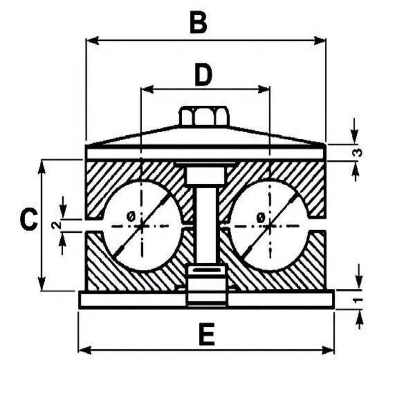 Double Hose Clamp Ø 15mm - AMAIreland - 