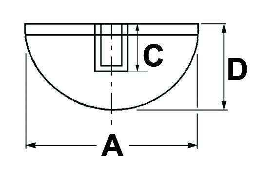 Female Rubber Bumper M12 - AMAIreland - 