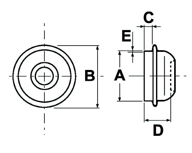 Hub Cap - 47mm - AMAIreland - 