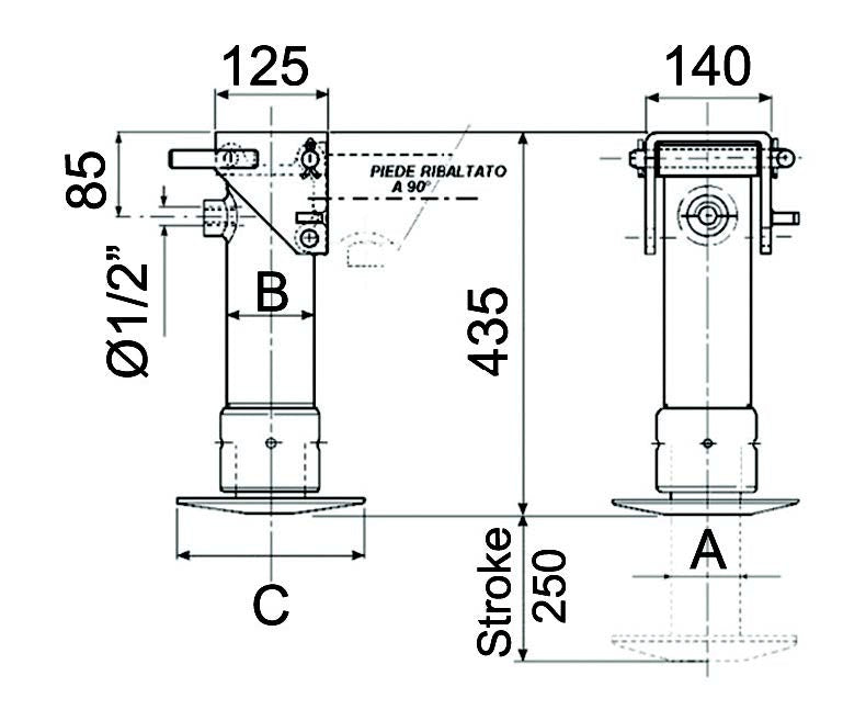 Hydraulic Jack - 85mm - AMAIreland - 