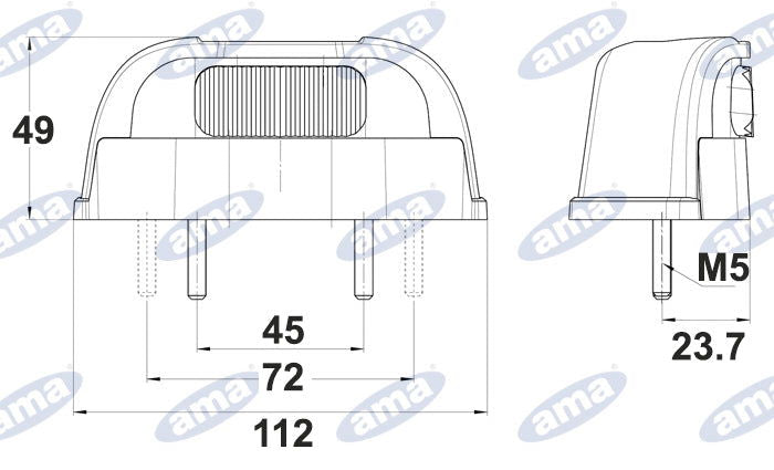 LED Number Plate Light - AMAIreland - 