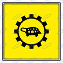Low Speed Warning Light - Square Yellow - AMAIreland - 