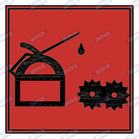 Mechanical Oil Temperature Warning Light - Square Red