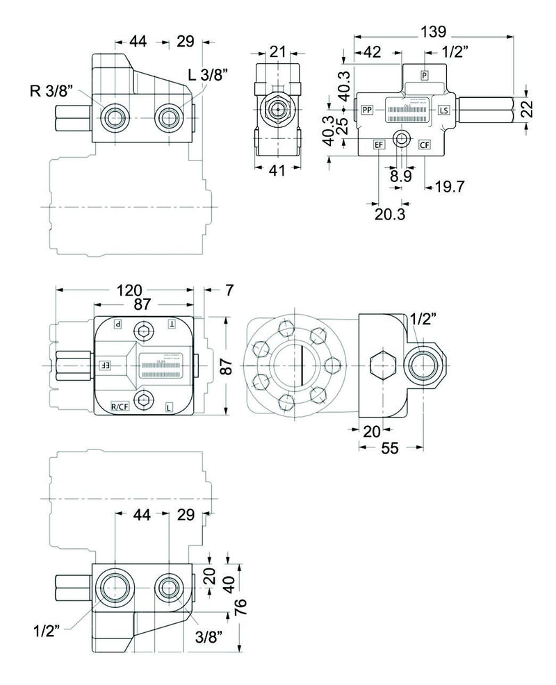 Priorty Valve for LS Steering Units - AMAIreland - 