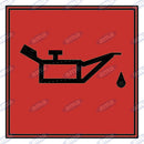 Red Oil Pressure Warning Light - Square - AMAIreland - 
