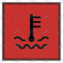 Red Water Temperature Warning Light - Square - AMAIreland - 