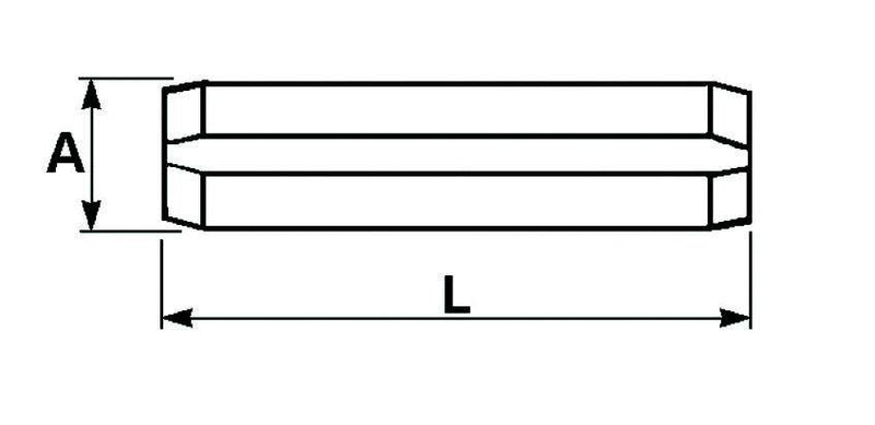 Roll Pin - 6mm x 30mm - AMAIreland - 