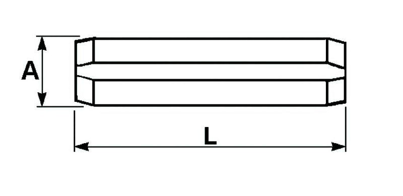 Roll Pin - 6mm x 50mm - AMAIreland - 