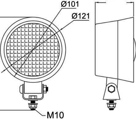 Round Work Lamp - AMAIreland - 