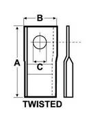Pottinger - R/H Twisted Blade - L: 100mm