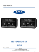 2 Piece LED Headlight Kit - with 3 Brackets for Multiple Applications