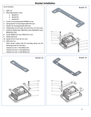 2 Piece LED Headlight Kit - with 3 Brackets for Multiple Applications