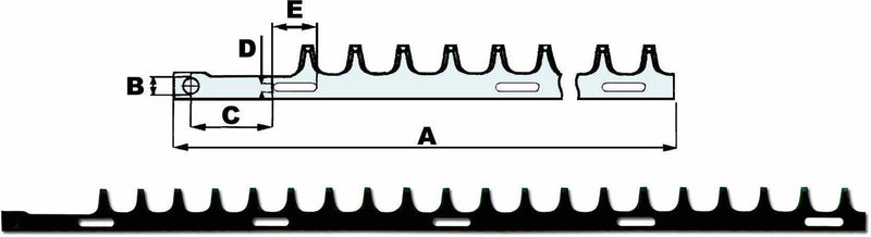 Single Sided Upper Blade for 24" Hedgetrimmer - Length 634mm - AMAIreland - 