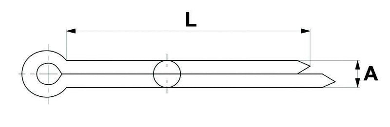 Split Pin - 4mm x 40mm - AMAIreland - 