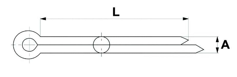 Split Pins - 5mm x 40mm - AMAIreland - 