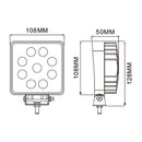 Square High Power LED Work Lamp - AMAIreland - 