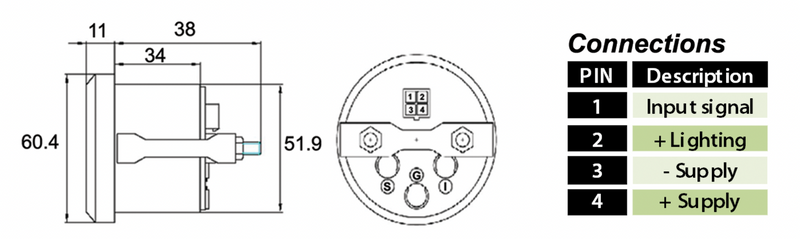 Universal Electronic Temperature Gauge - AMAIreland - 