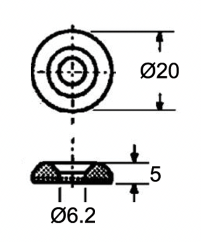 Various Countersunk Grommet for Glass - AMAIreland - 