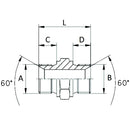 Adaptor - BSP - Equal Male / Male 1 1/2" - AMAIreland - 